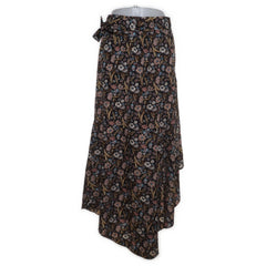 Nüd | Zwart, Meerkleurig - Maxi rok