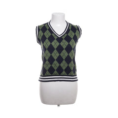 Spencer | Groen-Navy Argyle Vest
