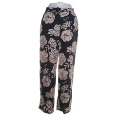 Selected Femme | Zwarte bloemenprint broek