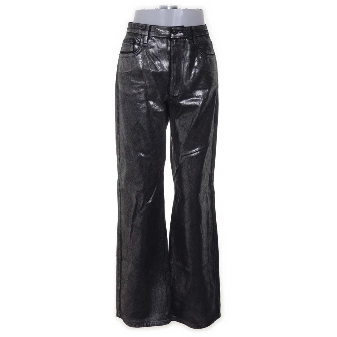 NA-KD | Zilver, Zwart - Spijkerbroek