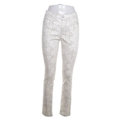 Geisha | Witte bloemenprint broek