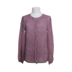 Culture | Paarse zijden blouse