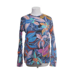 Bagutta | Blauwe bloemenprint longsleeve