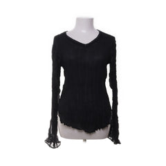 Pipeline | Zwarte kanten longsleeve top