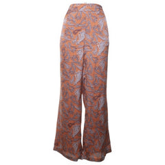 Co'Couture | Oranje Bloemenprint Wijde Broek