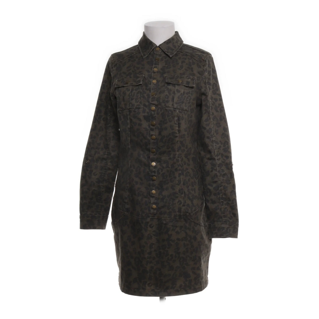 Geisha | Groen, Grijs - Jurk