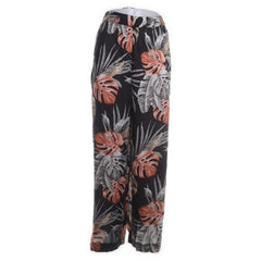 Isolde | Zwarte tropische broek