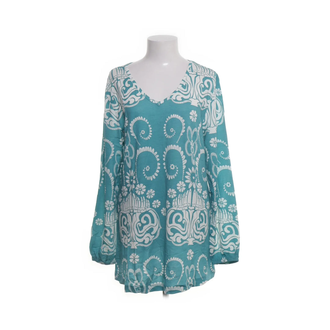 Mia Linea | Turquoise, Wit - Top