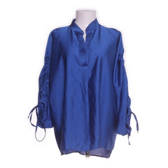 Passion | Blauwe Zijden Blouse