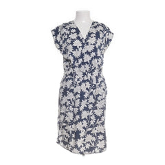 Ichi | Blauwe bloemenprint jurk