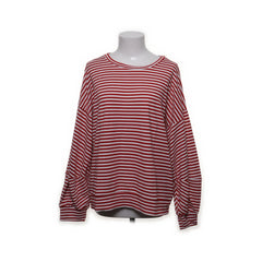 Nao Label | Rood, Wit - Lange mouwen shirt