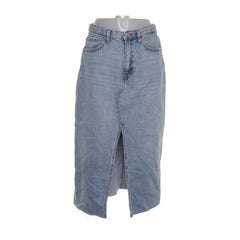 Mango Denim | Lichtblauwe Denim Splijtrok