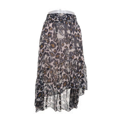 Second Female | Grijze Luipaard Asymmetrische Rok