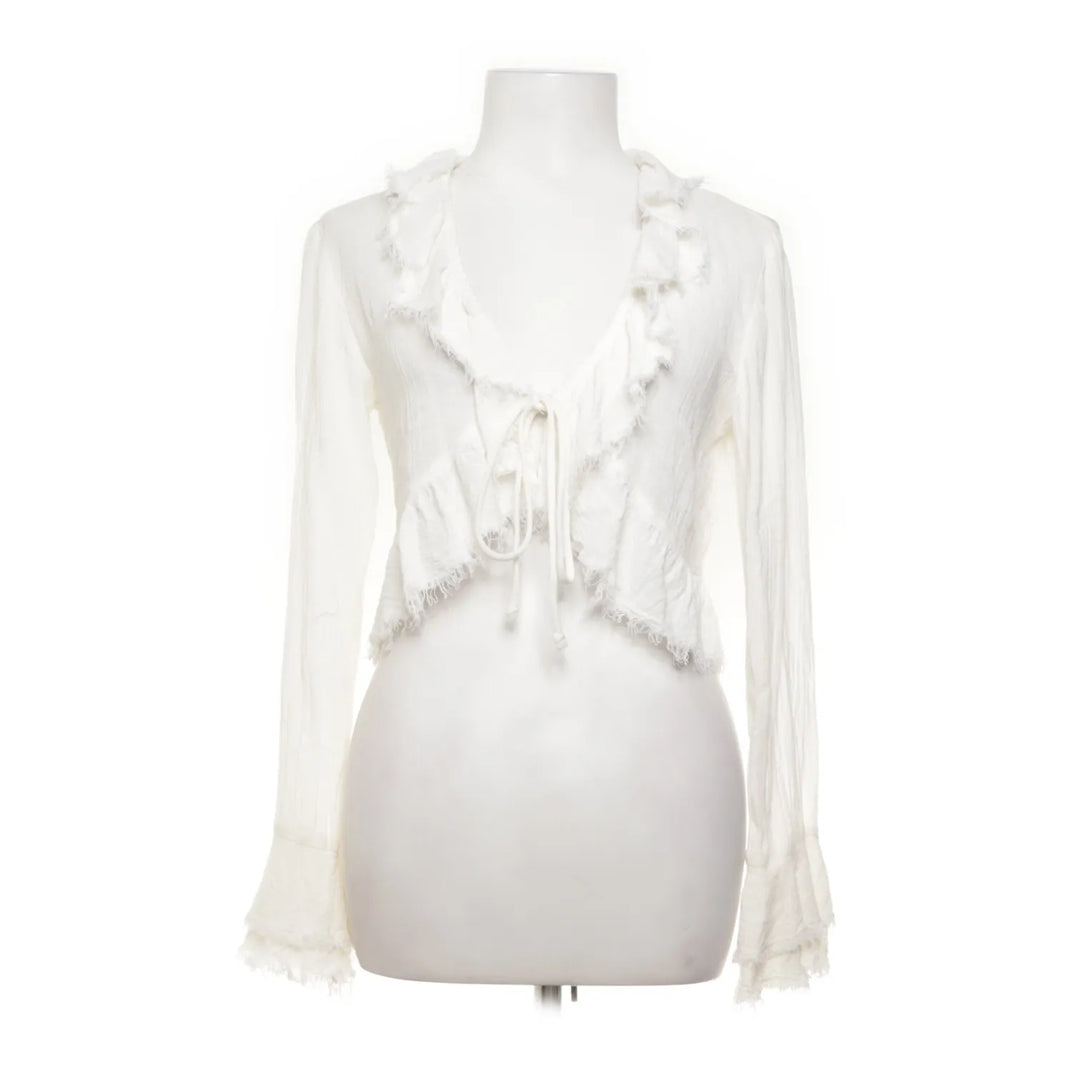 Wit - Wikkelblouse