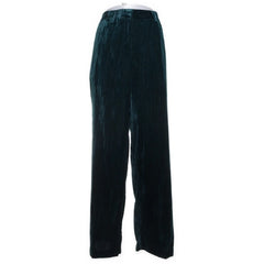 ONLY Carmakoma | Donkergroene Fluwelen Broek