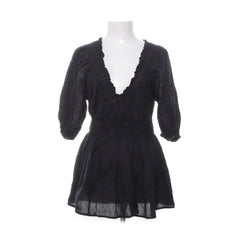 Saint Tropez | Zwart - Peplum top