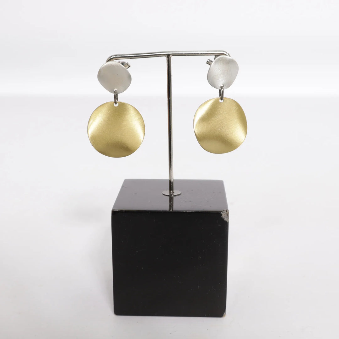 Geel, Zilver - Oorbellen