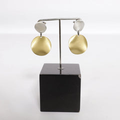 Geel, Zilver - Oorbellen