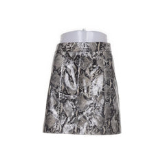 Y.A.S | Grijze slangenprint rok