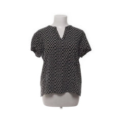 Saint Tropez | Zwart-wit geometrische blouse