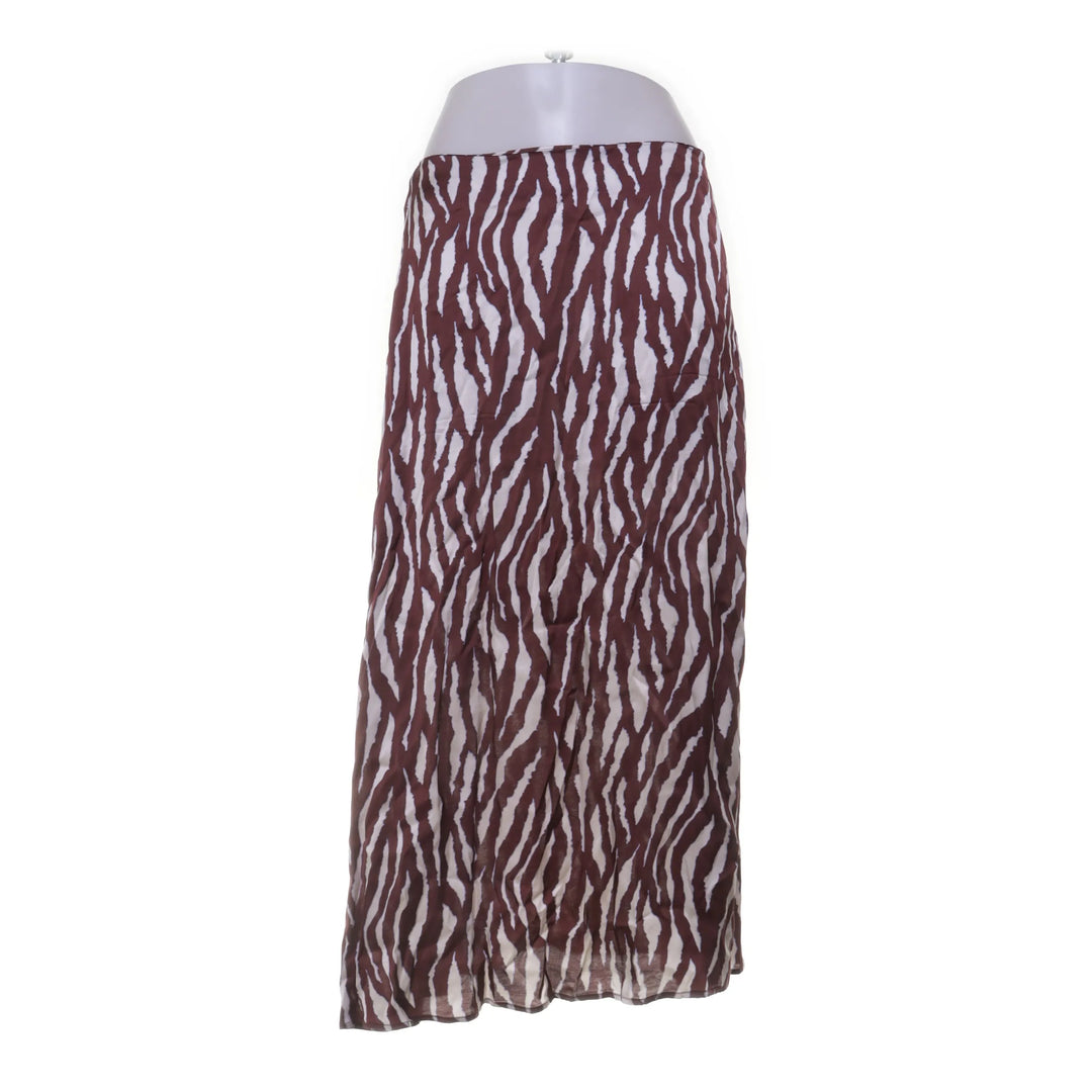 Object | Bruin, Wit - Maxi rok