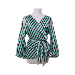 Ellos | Groen, Meerkleurig - Wikkelblouse