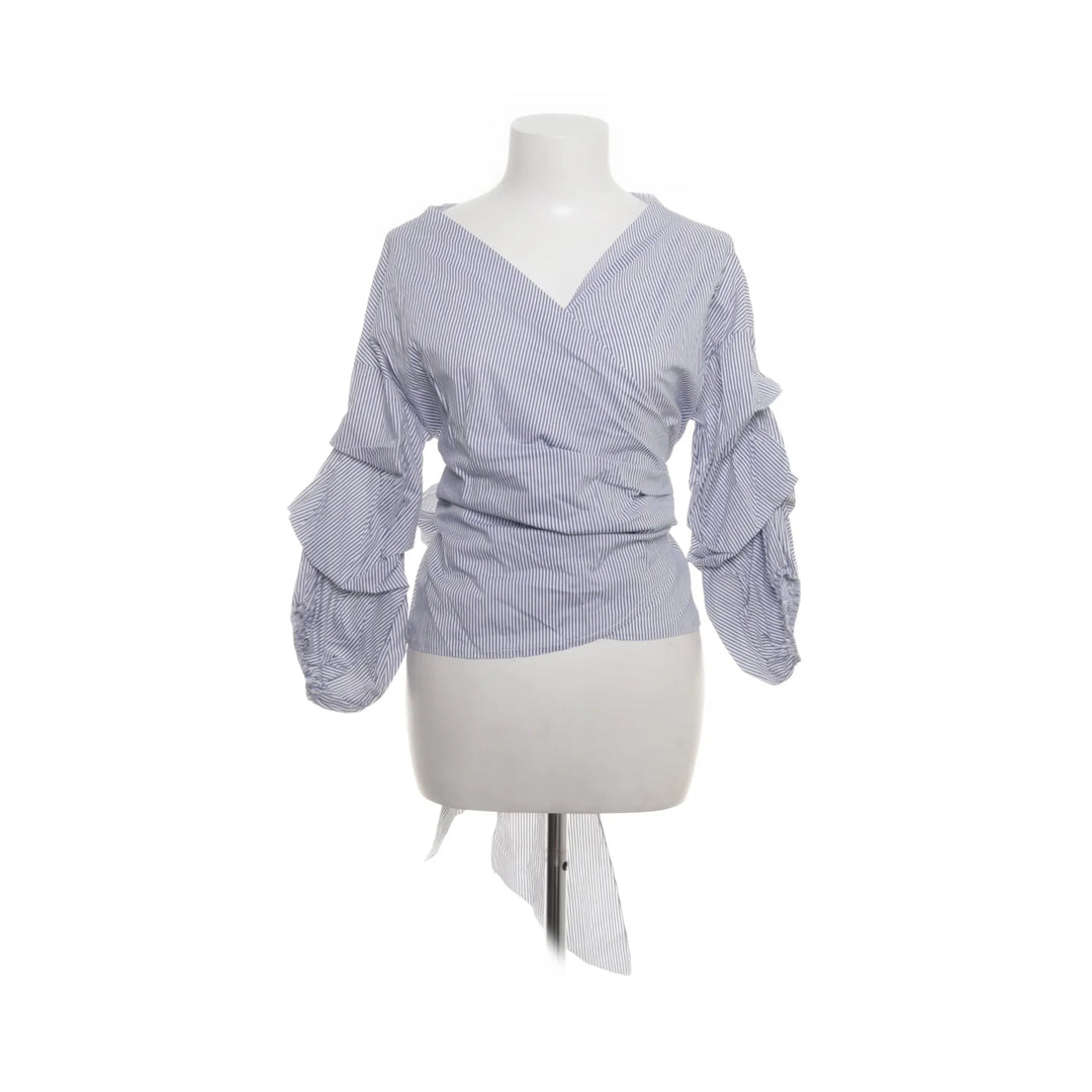 NT Fashion | Wit, Blauw - Wikkeltop