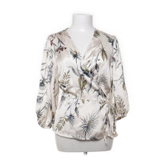 Le Streghe | Wit, Meerkleurig - Wikkelblouse