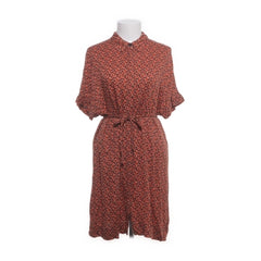 Soft Rebels | Roestkleurige bloemenprint jurk