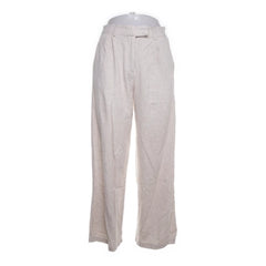 Peace n' Love | Beige Linnen Wijde Broek