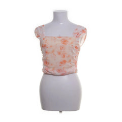 Oranje, Wit - Crop top