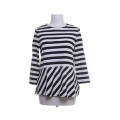 Tommy Hilfiger | Zwart-wit gestreepte peplumtop