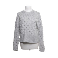 Massimo Dutti | Grijze gebreide bubbelsweater