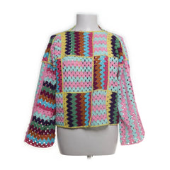 Blauw, Meerkleurig - Cardigan