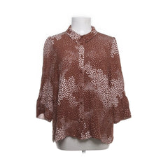 Noa Noa | Bruine Blouse met Stippenpatroon
