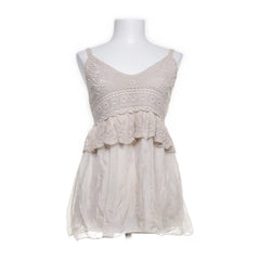 Made in italy | Beige Kanten Zomerjurk