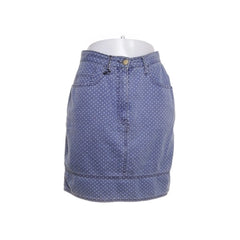 Moschino Jeans | Blauwe gestippelde jeansrok