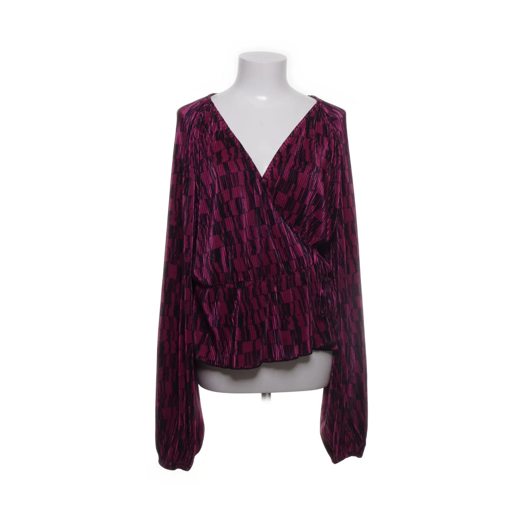 Freebird | Roze, Zwart - Wikkelblouse