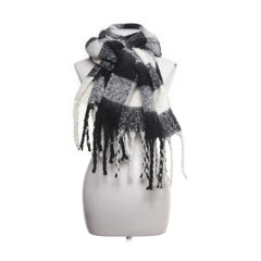Divided by H&M | Zwart-wit geruite sjaal met franjes