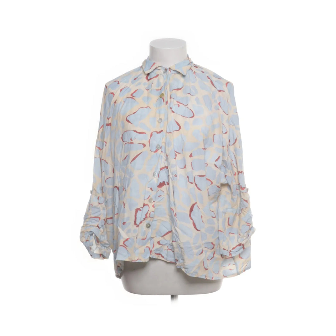 Victoria&Isaac | Beige, Blauw - Blouse