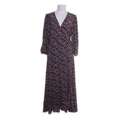 Essentiel Antwerp | Zwarte bloemenprint maxi-jurk