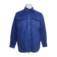 Zara | Blauw overhemdjack met borstzakken