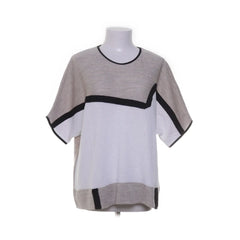 Angell | Grijze colorblock top