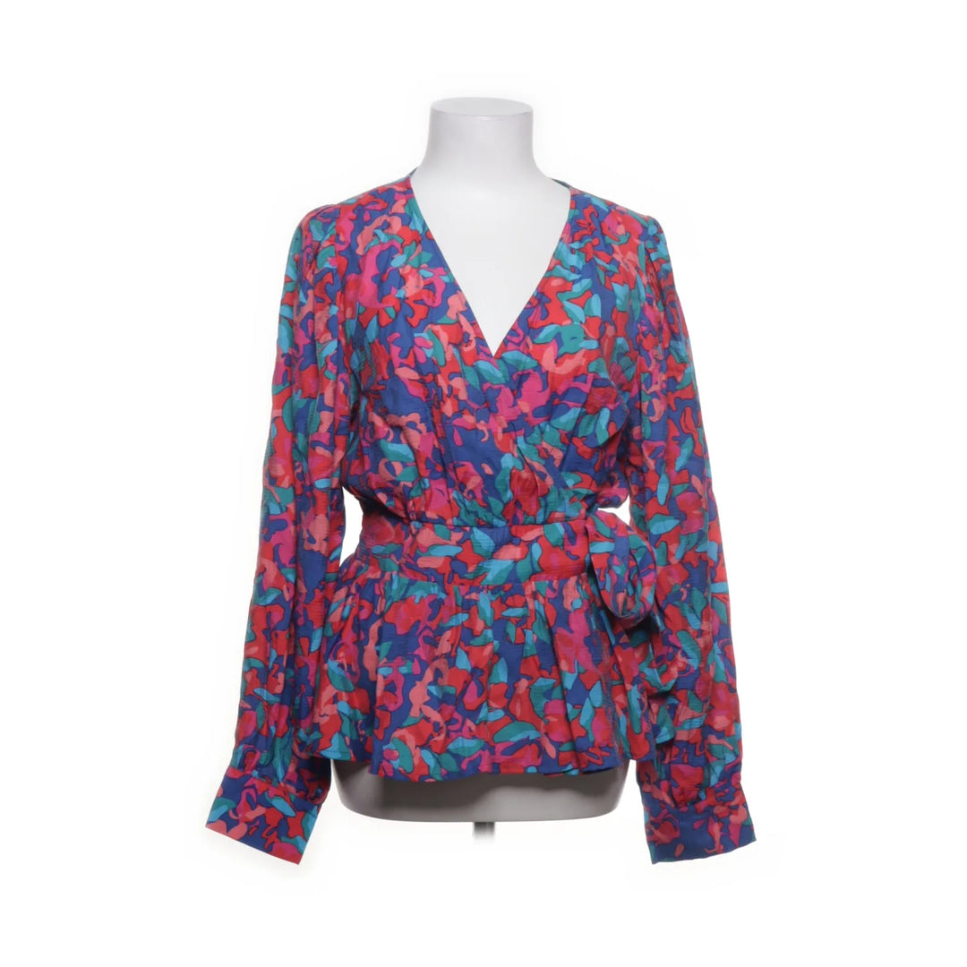 Y.A.S | Blauw, Meerkleurig - Wikkelblouse