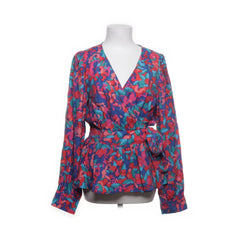 Y.A.S | Blauw, Meerkleurig - Wikkelblouse