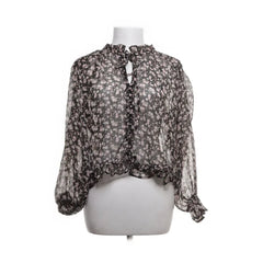 Violet Romance | zwarte blouse met ruches