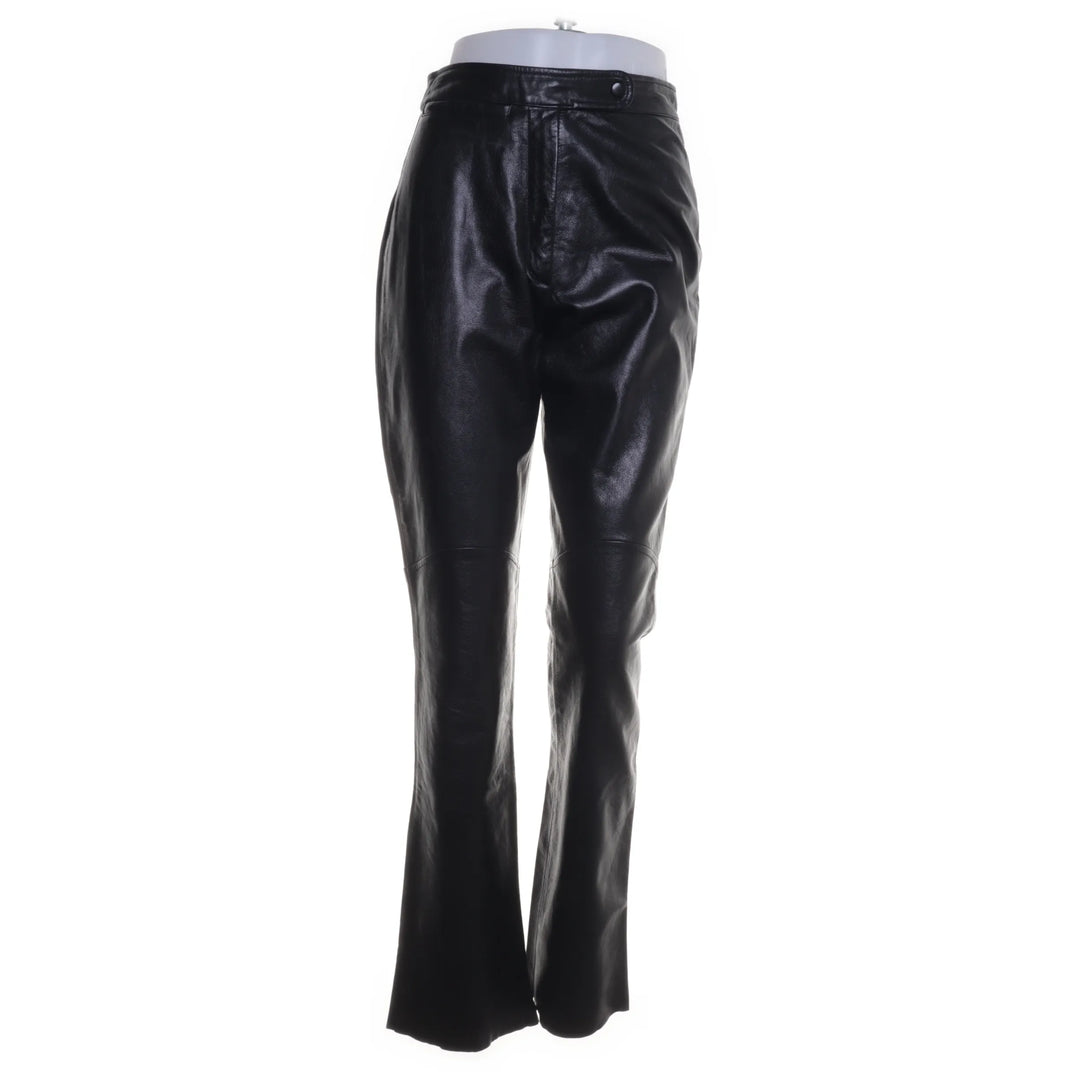 Maxima | Zwart - Leren broek