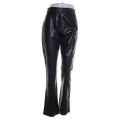 Maxima | Zwart - Leren broek