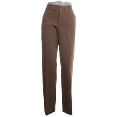 Mango | Bruine pantalon met rechte pijpen