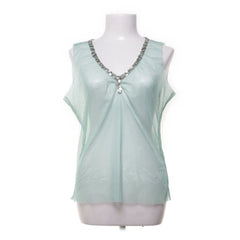 Noa Noa | Mintgroene mouwloze blouse